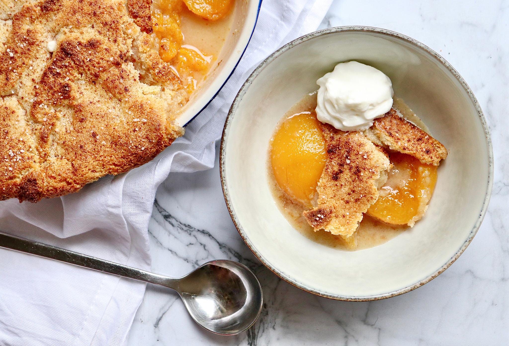 Peach Cobbler Recipe - From Texas Hill Country to Your Table with Love!
